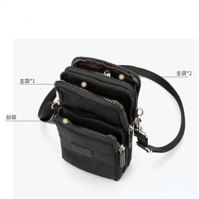 Women's Nylon Crossbody Shoulder Bag for Phone Wallet Clutch
