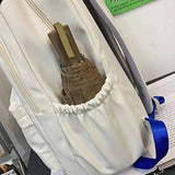 Nylon Letter Decals Laptop Capacity Female College Students Campus Backpack