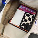 Nylon Letter Decals Laptop Capacity Female College Students Campus Backpack