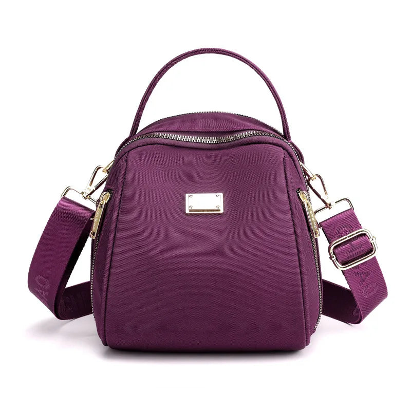 Nylon Mini Backpack Ladies Shell Messenger Bag Light Shoulder Bag Women