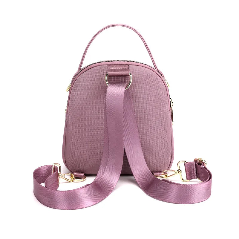 Nylon Mini Backpack Ladies Shell Messenger Bag Light Shoulder Bag Women