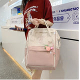 Nylon Backpack for Teens School Travel Bag