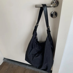 Nylon Shoulder Bag Large Capacity Handbag Shopping Bucket Bag