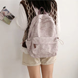 Nylon Water-proof Backpacks Women Tie-dye Sweet Candy Large Capacity Harajuku