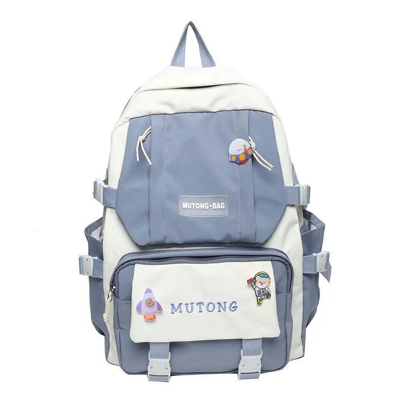 Waterproof Nylon Women School Backpack Multifunction Female Business Teenage Lap