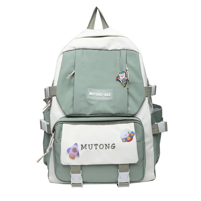 Waterproof Nylon Women School Backpack Multifunction Female Business Teenage Lap