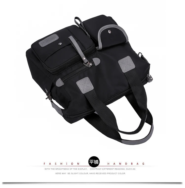 Nylon Women Shoulder Bag Waterproof Crossbody Large Capacity Travel Messenger