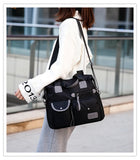 Nylon Women Shoulder Bag Waterproof Crossbody Large Capacity Travel Messenger