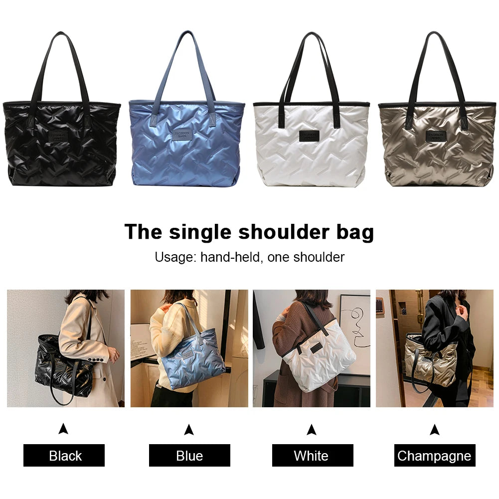 Nylon Women Shoulder Bags Casual Large Capacity Handbags