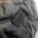 Nylon Women Shoulder Bags Large Capacity Top-handle Bags Soft Warm Zipper