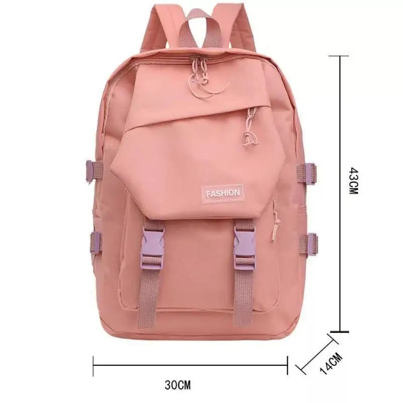 Nylon Backpack Junior School Students Large Capacity Travel Bag