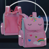 3D Cartoon School Backpack Girls Book Bag Kids - Luminous Kids Satchel