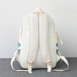 Yellow Student School Backpack for Teenage Girls