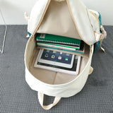 Yellow Student School Backpack for Teenage Girls