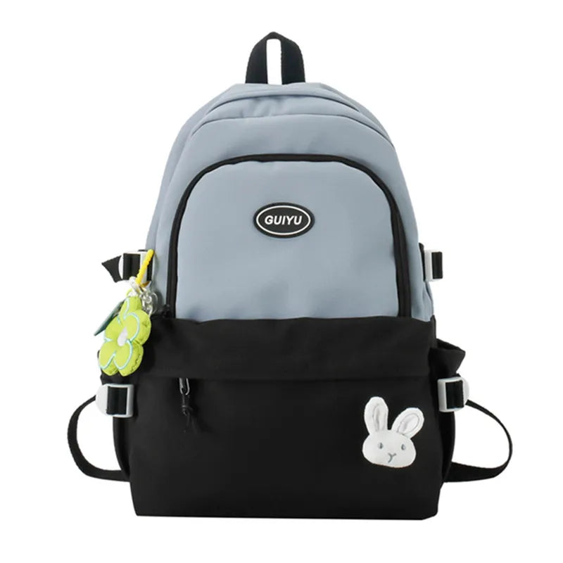 Teenage Girls Nylon Bookbag School Backpack Kids Satchel