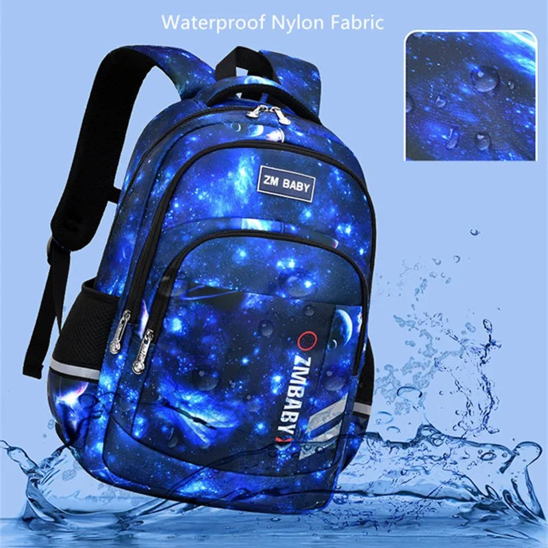 Boys Camouflage Orthopedic School Backpack