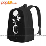 Occult Moon Rose Witchcraft Backpack with Large Capacity