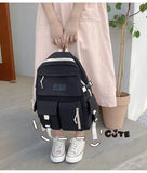 OkoLive Student Schoolbag Canvas Backpack - Lightweight & Durable