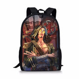 One Piece Element Printing Pattern School Backpack for Kids