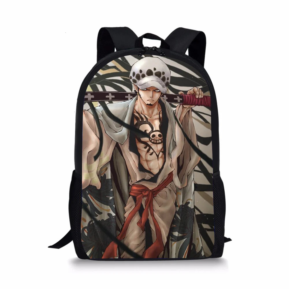One Piece Printing Backpack for Kid Shoulders Bag School Bag Teenage Girl