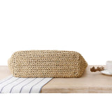 One Shoulder Straw Woven Women Tote Bag For Travel Beach