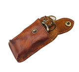 Bull Head Leather Key Case - Car Key Holder for Men and Women