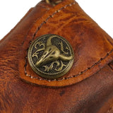Bull Head Leather Key Case - Car Key Holder for Men and Women