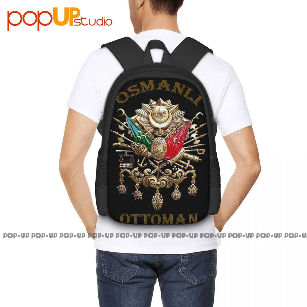 Ottoman State Army Backpack Large Capacity Gym Art Print Sports Style