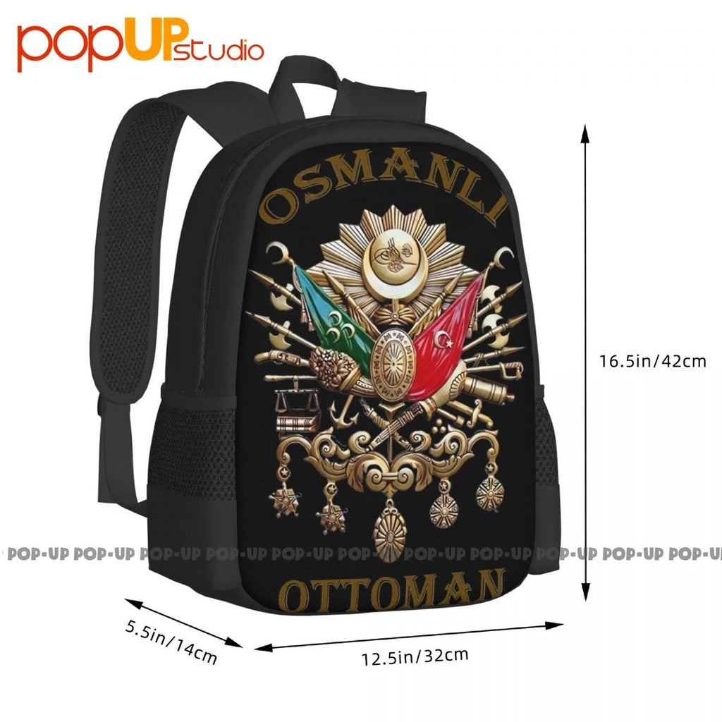 Ottoman State Army Backpack Large Capacity Gym Art Print Sports Style