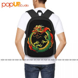 Chinese Dragon Uroboros Snake Backpack Gymnast Bag