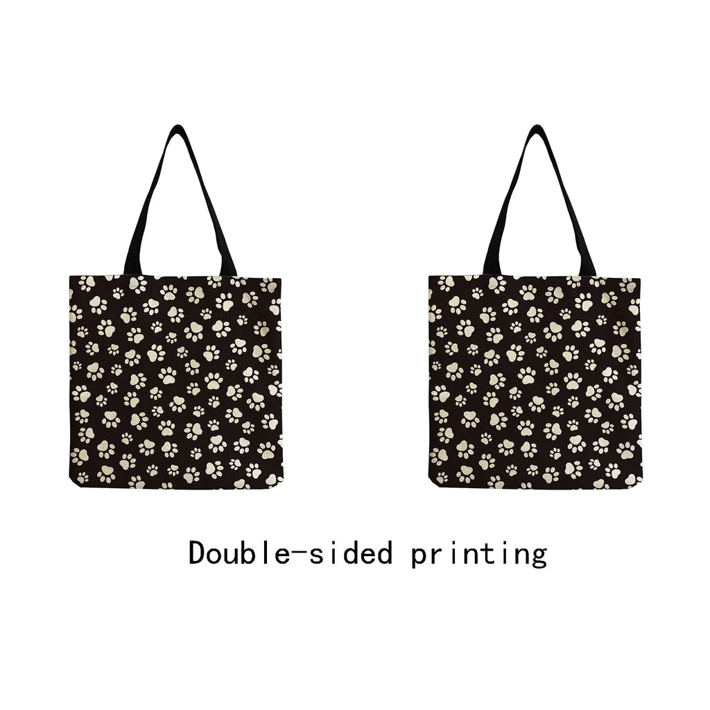 Cats Print Eco-Friendly Outdoor Tote Bag High Capacity Travel Beach Side Bags