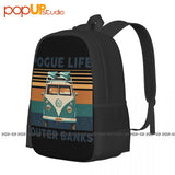Outer Banks Pogue Life Surf Van Obx Beach Backpack Large Capacity Hot Bags