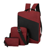 Waterproof Oxford Cloth Laptop Backpack with USB Charging