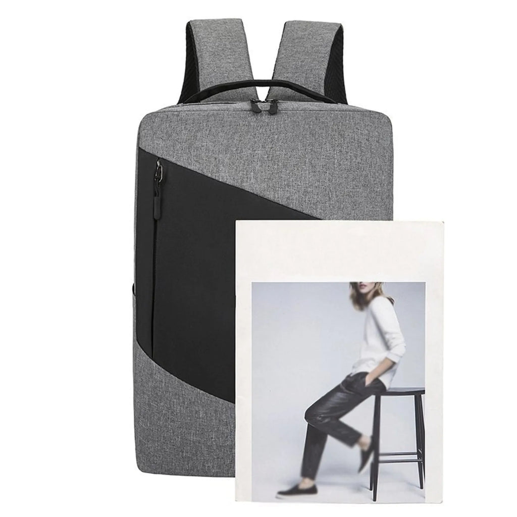 Waterproof Oxford Cloth Laptop Backpack with USB Charging