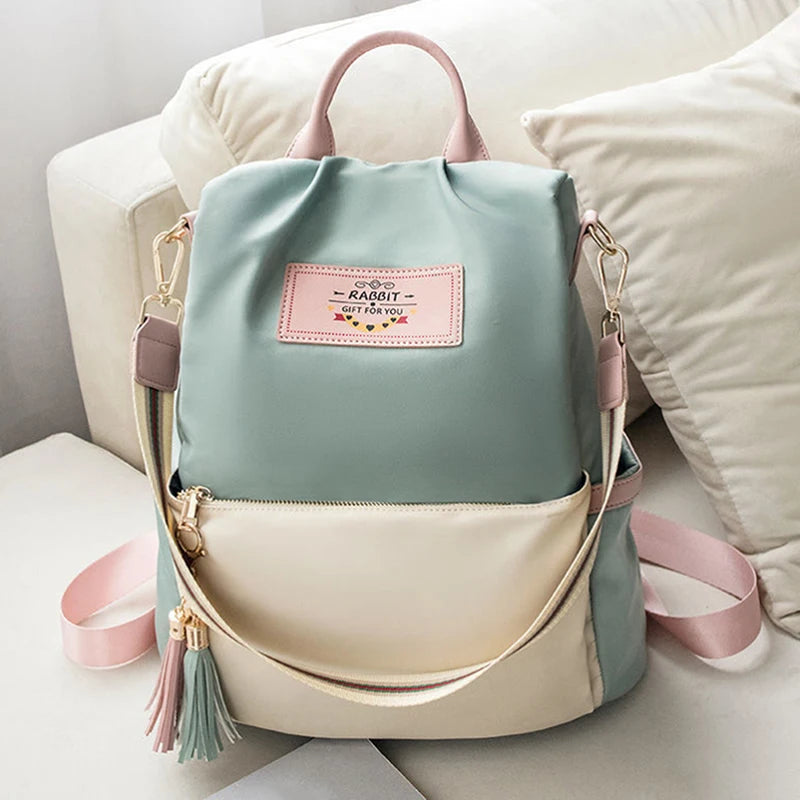Oxford Female Student Schoolbag Large-capacity Backpack