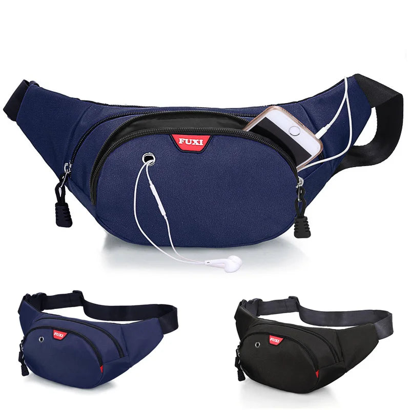 Oxford Men Waist Bag Casual Fanny Pack Large Capacity Belt Bag