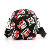 Cartoon Printing Single Shoulder Bag Oxford Wallet for Women