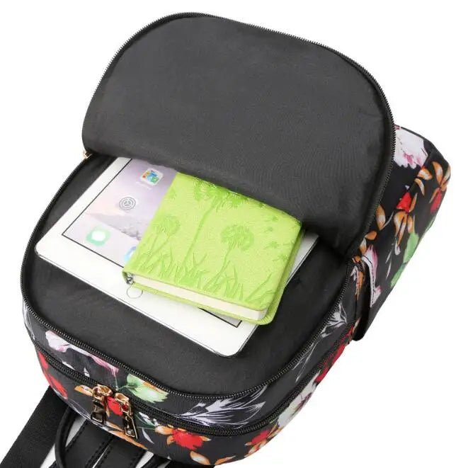 Waterproof Oxford Cloth Backpack Women Messenger Bag