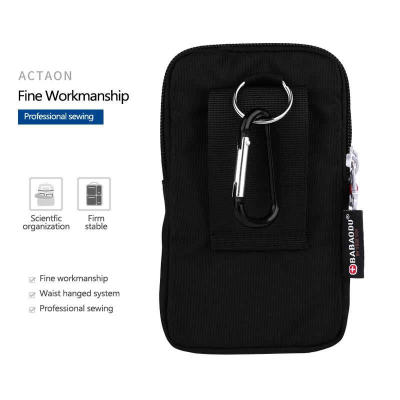 Casual Bum Belt Bag Waist Packs Waterproof Zipper Pockets