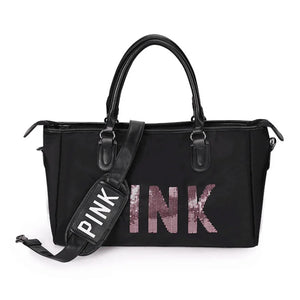 Casual Women Handbag Large Capacity Waterproof Sequins Messenger Bag