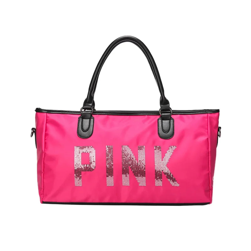 Casual Women Handbag Large Capacity Waterproof Sequins Messenger Bag