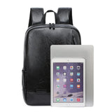 15.6 inch Laptop PU Backpack, College School Bags, 16 inch Travel Backbags