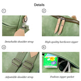 PU Female Backpacks Ladies Leather School Bags Large Capacity