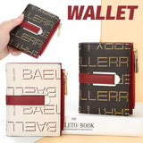 PU Leather Bifold Wallet for Working Office Business Large Capacity Lightweight