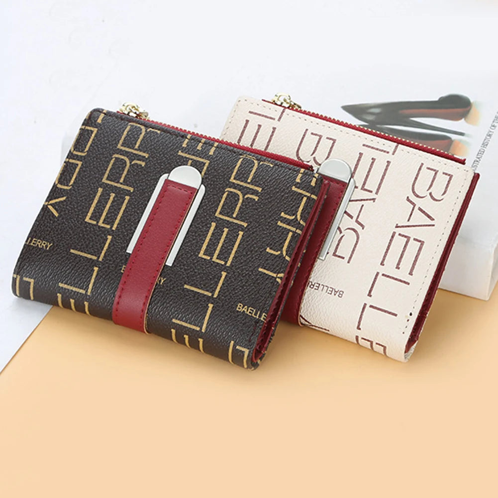 PU Leather Bifold Wallet for Working Office Business Large Capacity Lightweight