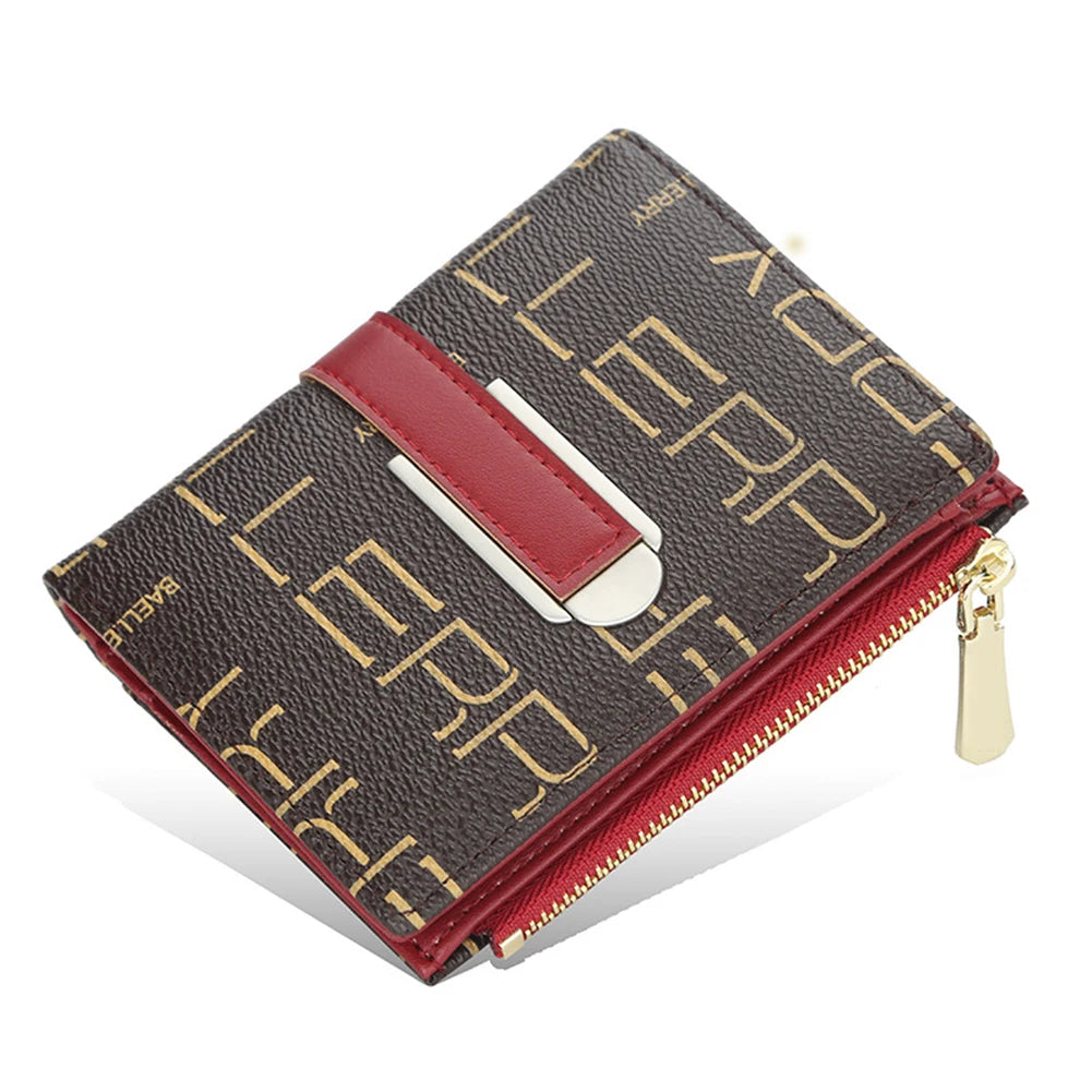 PU Leather Bifold Wallet for Working Office Business Large Capacity Lightweight