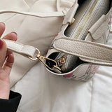 Cartoon Doodle Mini Bag for Women Girls Purses Handbags Shopper Bags