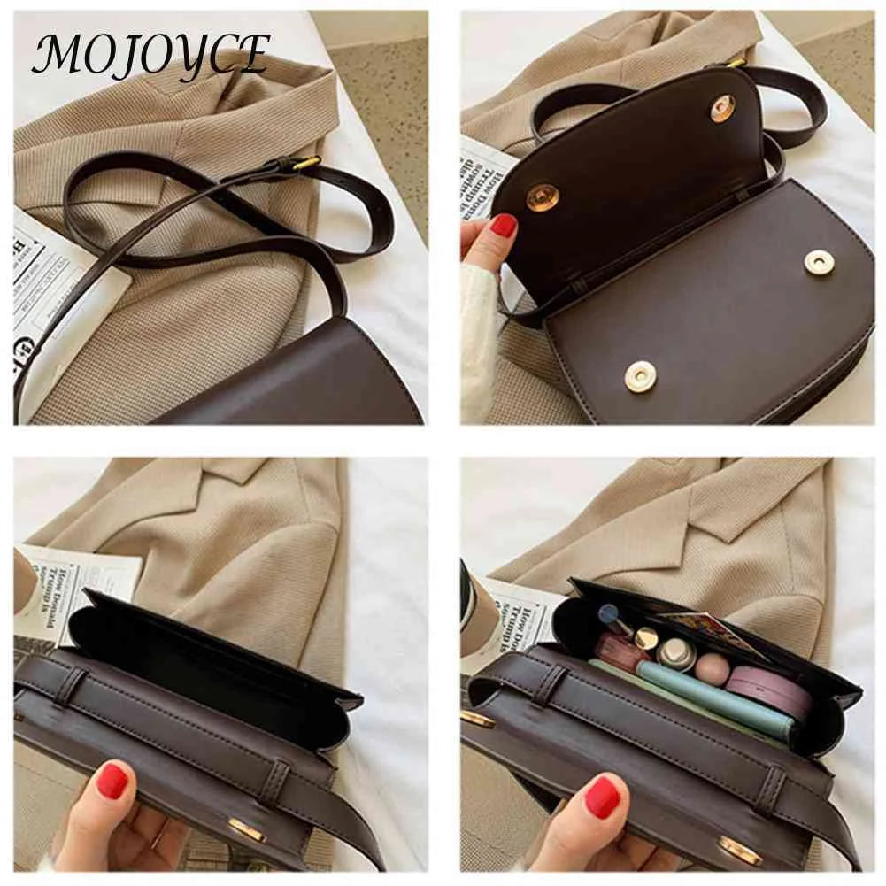 PU Leather Crossbody Bags Women Shoulder Chest Bag Solid Versatile