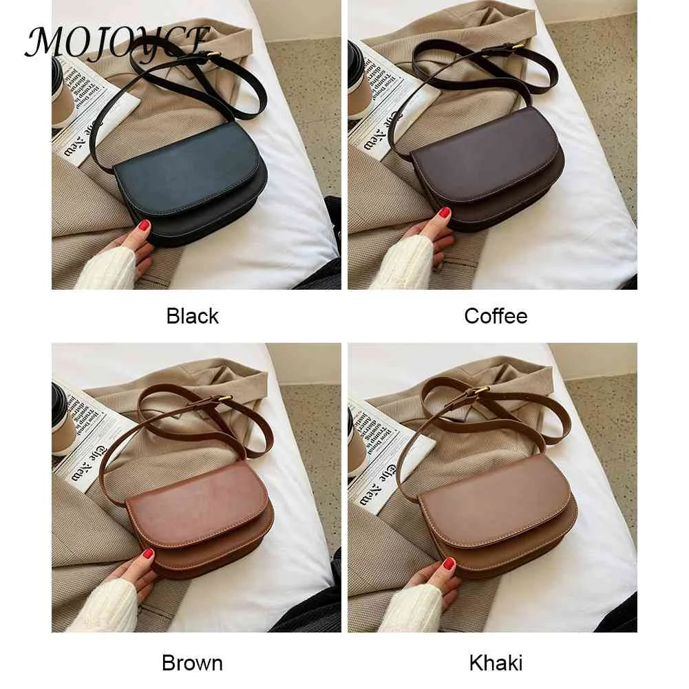 PU Leather Crossbody Bags Women Shoulder Chest Bag Solid Versatile