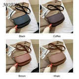 PU Leather Crossbody Bags Women Shoulder Chest Bag Solid Versatile